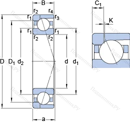 Подшипник 7032 CD/P 4AH 1 в Краснодаре