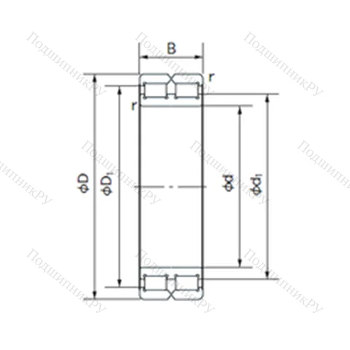 Подшипник роликовый радиальный RB 4948