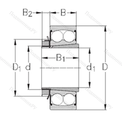 Подшипник шариковый радиальный самоцентрирующийся