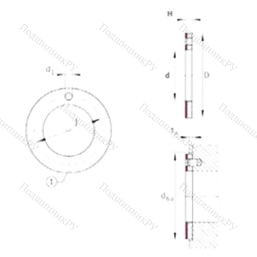 Подшипник скольжения EGW 32-E 40-B