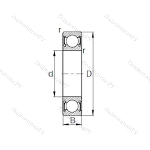 Подшипник шариковый радиальный 63/22DDCX 15G 101 от производителя  KBC