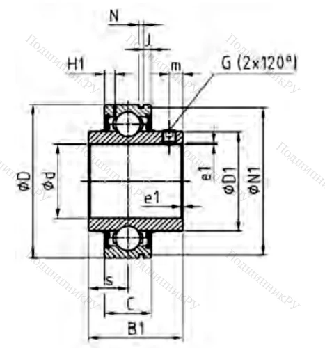 Корпусный подшипник CUC 208 в Краснодаре