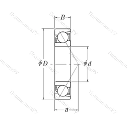 Подшипник шариковый радиально-упорный MJT 1.5/8