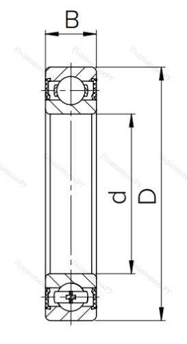 Шариковый однорядный подшипник  70-180312 (6312 2RSC 3) в Краснодаре