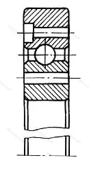 Подшипник  5407/460 размер 460x580x21 от производителя  ГПЗ-1