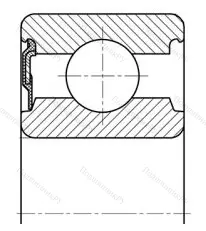 Модификация подшипника 6-20703А размер 17x40x14 от производителя  ГПЗ-1 Модификация подшипника 6-20703А размер 17x40x14 от производителя  ГПЗ-1