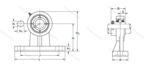 Подшипниковый узел UCPH 207 (UCHP 207) в Краснодаре