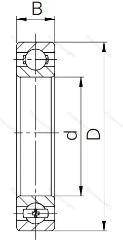 Шариковый однорядный подшипник 80106 (6006 ZZ) в Краснодаре