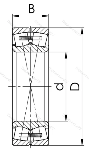 Сферический роликовый подшипник 3507 Н (22207 MBW 33) в Краснодаре