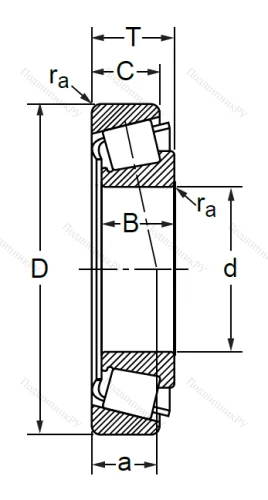 Конический роликовый подшипник 7620 (32320) в Краснодаре
