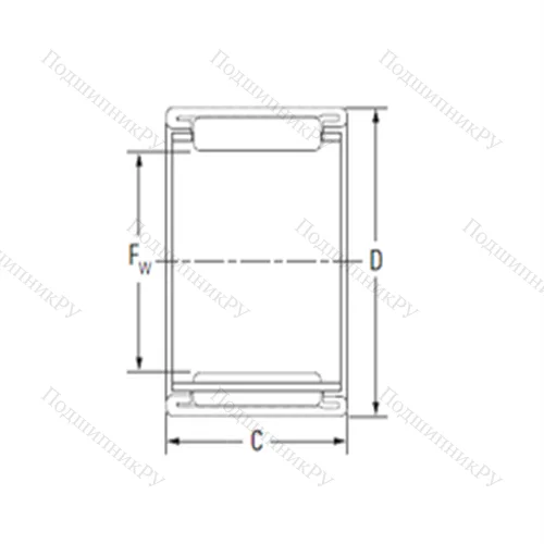 Подшипник игольчатый радиальный 22BTM 2820 от производителя  KOYO Подшипник игольчатый радиальный 22BTM 2820 от производителя  KOYO