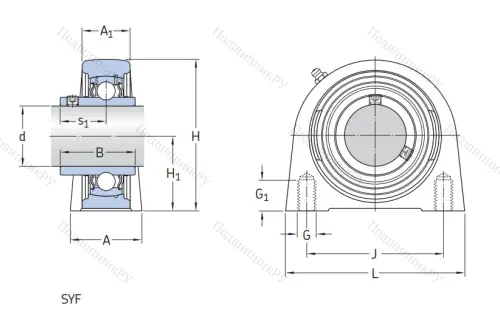 Подшипниковый узел SYF 40 TF в Краснодаре
