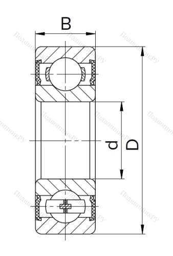 Миниатюрный шариковый подшипник 180023 T (623 2RST) PJGTX8ONAX в Краснодаре