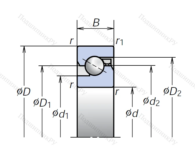 Сверхточный подшипник 45TAC 100CSUHPN 7C