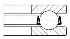 Подшипник  51222 (8222) размер 110x160x38 от производителя  SKF