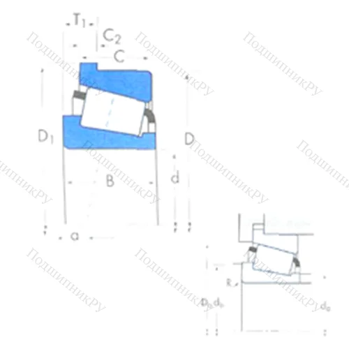 Подшипник роликовый радиально-упорный 3490/3420B от производителя  TIMKEN
