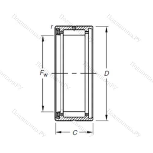 Подшипник игольчатый радиальный RNA 4905RS