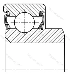 Модификация подшипника В6-520110К размер 50x80x16/24 от производителя  ГПЗ-20 Модификация подшипника В6-520110К размер 50x80x16/24 от производителя  ГПЗ-20