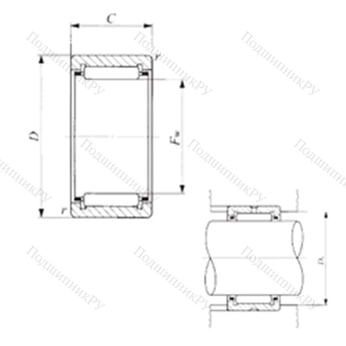 Подшипник игольчатый радиальный TAF 192716/SG от производителя  IKO