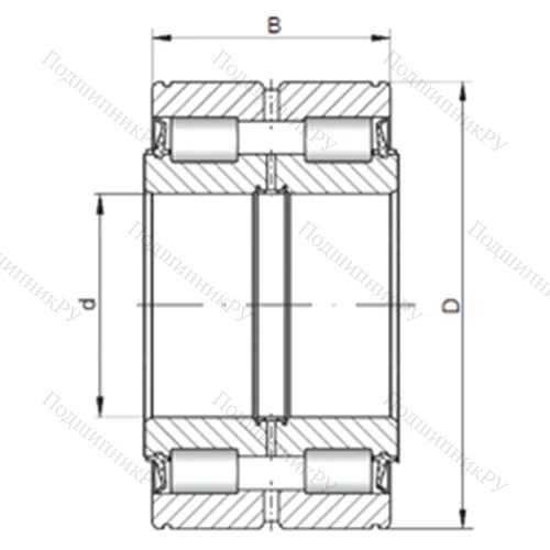 Подшипник роликовый радиальный NNF 5026X V от производителя  CX Подшипник роликовый радиальный NNF 5026X V от производителя  CX