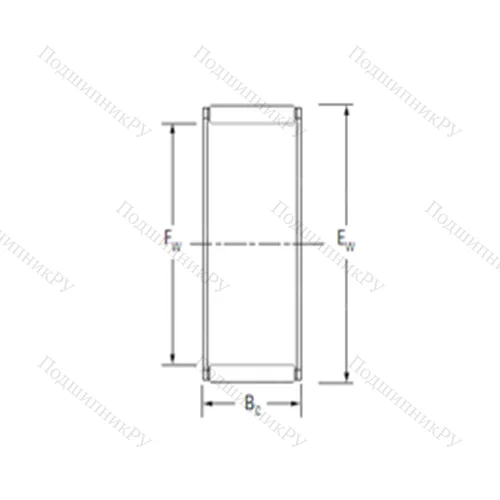 Подшипник игольчатый радиальный K 50X 55X 20H от производителя  KOYO Подшипник игольчатый радиальный K 50X 55X 20H от производителя  KOYO