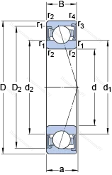 Подшипник S 7215 ACD/P 4A