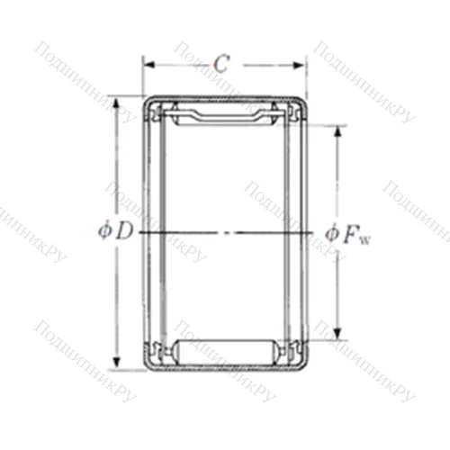 Подшипник игольчатый радиальный FJTT-2020