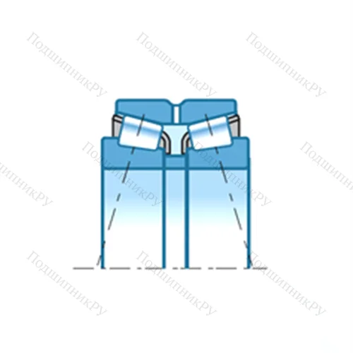 Подшипник роликовый радиально-упорный 4T-593/592D+A от производителя  NTN