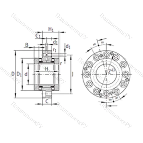 Подшипник комбинированный ZARF 2068-TV
