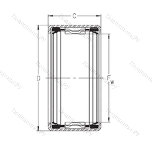Подшипник игольчатый радиальный SCH 710PP