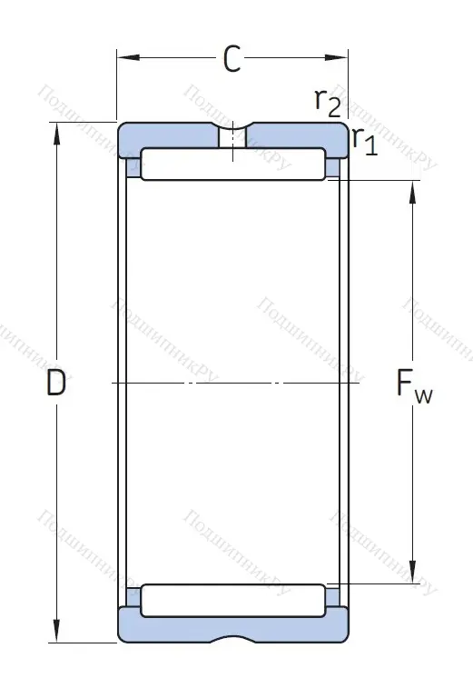 Игольчатый подшипник NK 50/25 TN