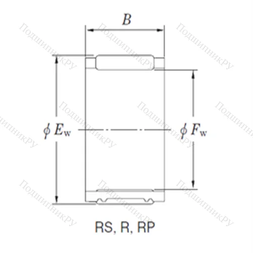 Подшипник игольчатый радиальный RS 263119 от производителя  KOYO