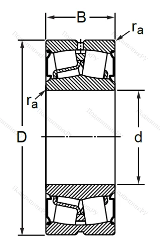 Сферический роликовый подшипник BS 2-2209 2CS (BS 2-2209 2CS) в Краснодаре