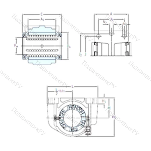 Подшипник шариковый линейный LUCS 8-2LS