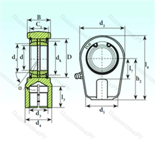 Подшипник скольжения сферический TAPR 496 N