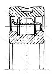 Модификация подшипника 402310КМ размер 50x110x27 от производителя  ГПЗ-10 Модификация подшипника 402310КМ размер 50x110x27 от производителя  ГПЗ-10