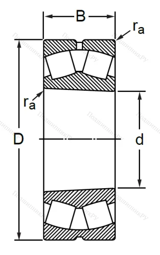 Сферический роликовый подшипник с конической посадкой на вал 113614 Н (22314 MKW 33) в Краснодаре