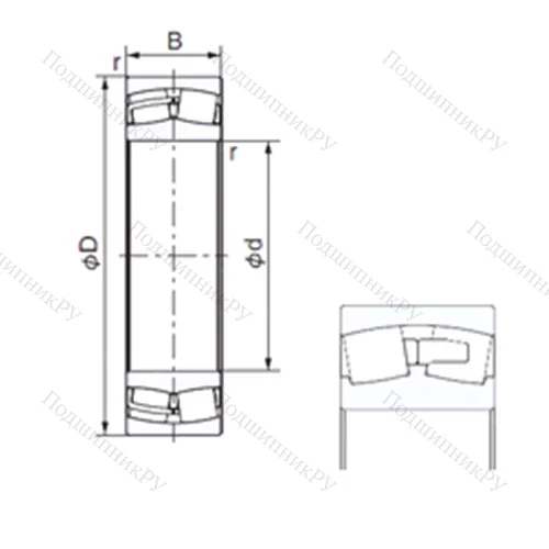 Подшипник роликовый радиальный 23944E