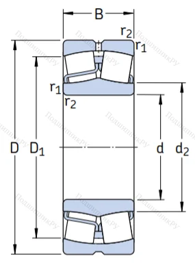 Сферический роликовый подшипник 22213 E