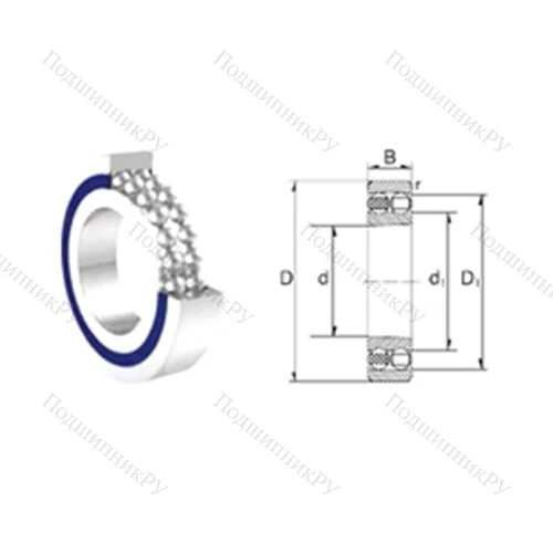 Подшипник шариковый радиальный самоцентрирующийся S 1203-2RS