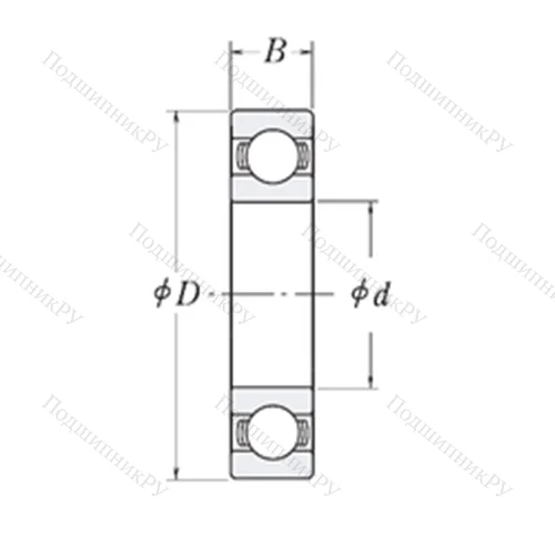 Подшипник шариковый радиальный MJ 1.1/8 от производителя  RHP