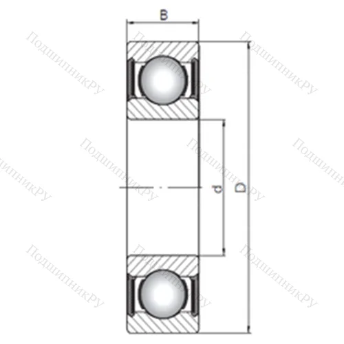 Подшипник шариковый радиальный 61819-2RS от производителя  CX Подшипник шариковый радиальный 61819-2RS от производителя  CX