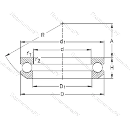 Подшипник шариковый упорный