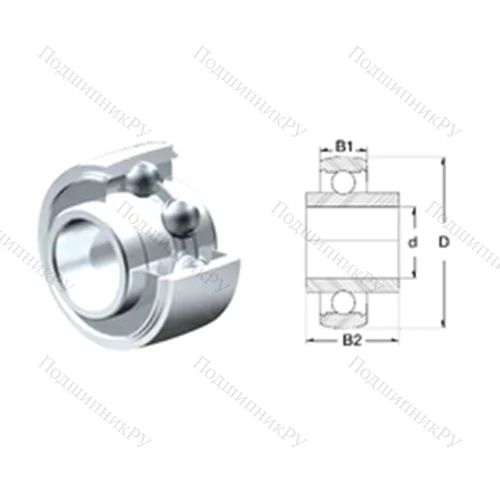 Подшипник шариковый радиальный SUCX 09