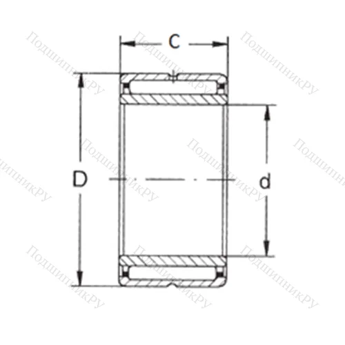 Подшипник игольчатый радиальный NKI 85/36
