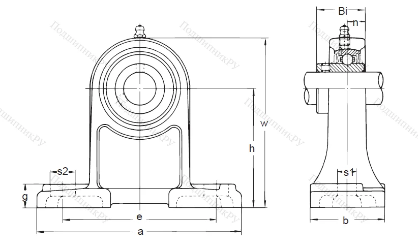 Подшипниковый узел UCPH 208