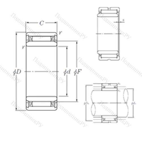 Подшипник игольчатый радиальный
