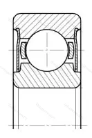 Подшипник  3080096 размер 6x15x7 от производителя  ГПЗ-4