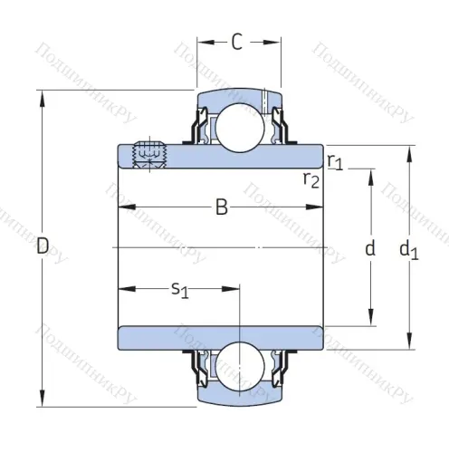 Корпусный подшипник YAR 208-2F в Краснодаре