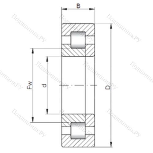 Подшипник роликовый радиальный NUP 202 от производителя  ISO Подшипник роликовый радиальный NUP 202 от производителя  ISO